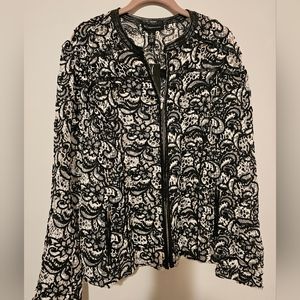 NWT Inc international concepts crochet lace jacket